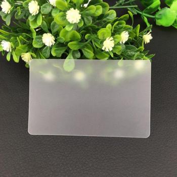 Blank Clear PVC Business Card 85.5mm x 54mm x 0.38mm