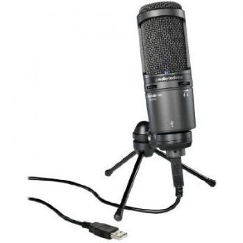 Microphone à électret Audio-Technica AT2020USB+