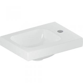 Geberit iCon Light Handwaschbecken 38 cm, Hahnloch rechts, ohne Überlauf, weiß KeraTect