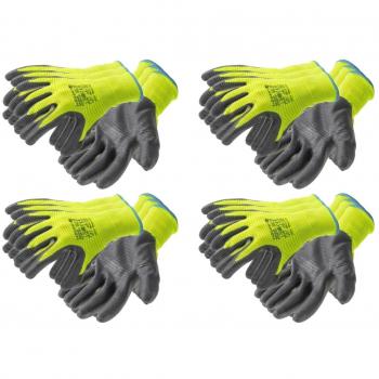 Hogert Vechte – Gants nitrile couleur vert/gris, 12 paires T9, résistance à l’abrasion