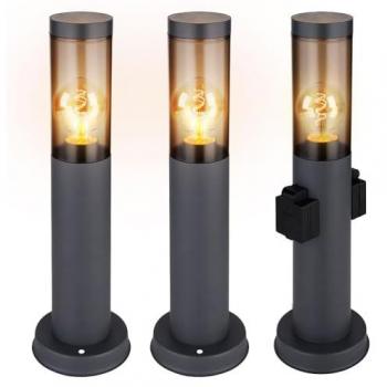Außenlampe mit Steckdose und Licht