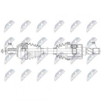 Albero di trasmissione NTY NPW-VV-146