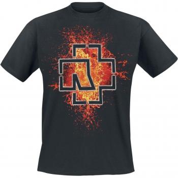 Maglietta di Rammstein Lava Logo Uomo S-5XL Nero