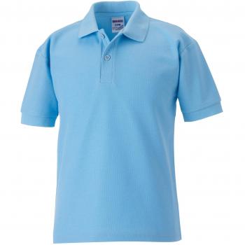 Schoolgear Kids Pique Polo Russell 539B Sky Blue