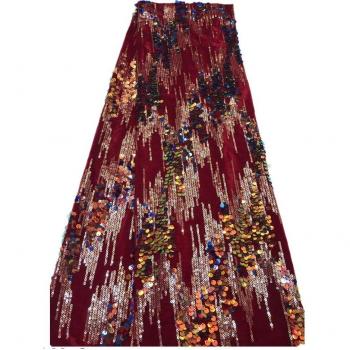 Milylace Soft Two-Color Sequin Velvet Fabric