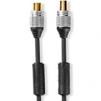Nedis CSGC40000AT25 Câble Coaxial 2,5 m – Gris Noir