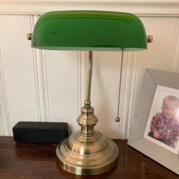 Green Banker Lamp Glass Cover