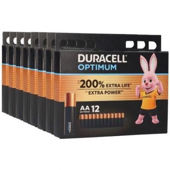 96 Duracell AA Mignon Batterien im 8x12er Blister