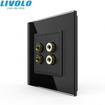 Livolo EU Wall Sound Socket with Banana Plugs