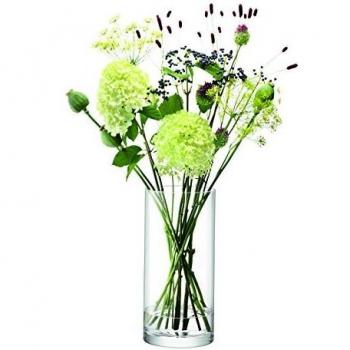 Gambo di Fiori Vetro Artigianale Alta 36 cm