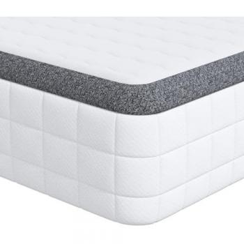 Colchón 2 pcs Gris 60 x 200 cm con Resorte Bonell