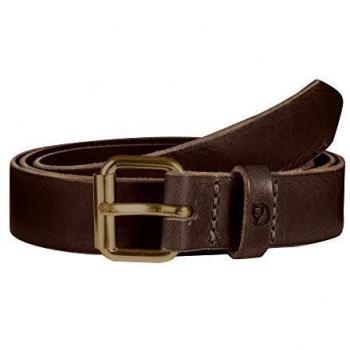 Cinturón de Cuero Marrón Oscuro Fjällräven Singi 2.5 cm