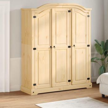 Solid Wood Pine Wardrobe Corona 151.5x52x186 cm vidaXL