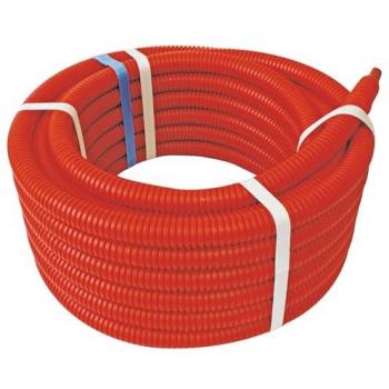 Couronne de tube PER gainé rouge Ø12