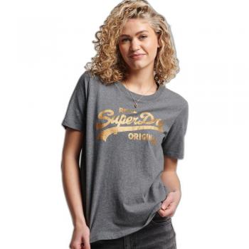 Dames T-shirt Superdry Intage Logo Scripted Biologisch Katoen