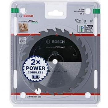 Bosch Pro 140mm 24 Tooth 10mm Cordless Wood Saw Blade