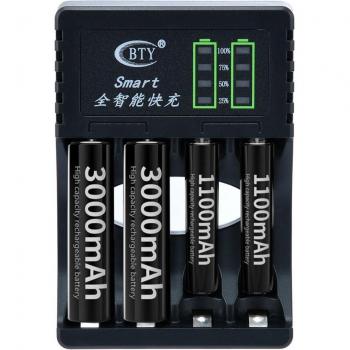 LED Battery Charger for AA/AAA Ni-MH/Ni-Cd Rechargeable Batteries