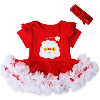 Traje de Navidad para Bebé, Conjunto de 2 Piezas, Papá Noel y Árbol