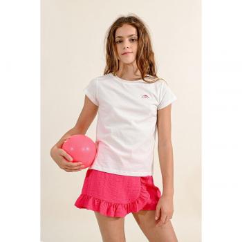 Camiseta de niña con detalle en el pecho Mini Molly