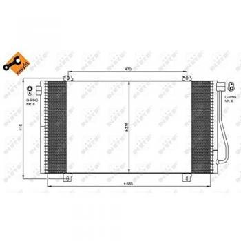 Condenseur (climatisation) NRF 350030