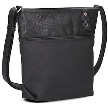 J10 Shoulder Satchel by Jana – Nubuck Black – One Size