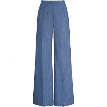 BOSS Tasena1 Flared Leinenhose hellblau 40