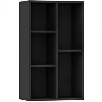VidaXL Bibliothèque Buffet 50x25x80 cm Aggloméré Armoire Livres Multicolore
