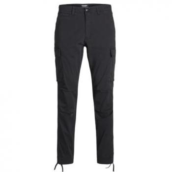Jack & Jones Men's Black Carrot Fit Cargo Trousers