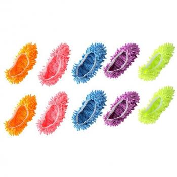 Multi-Function Chenille Floor Cleaning Slippers