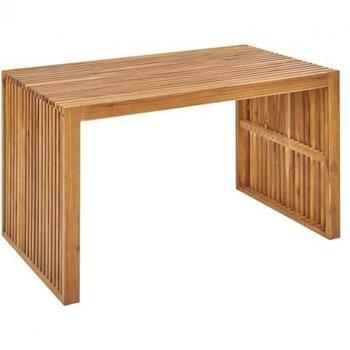 Tavolo da Giardino Rustico 120 x 70 cm in Legno Massiccio di Acacia Chiara Bellano