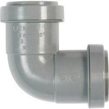 Polypipe 40 mm 90° Gray Knuckle Push‑Fit
