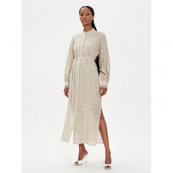 Carlia Regular Fit Hemdkleid Beige
