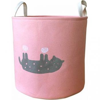Cotton Linen Storage Basket for Toys