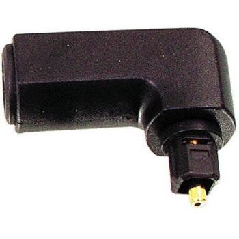 Adaptador Óptico Toslink 90º Macho a Hembra