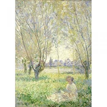 Claude Monet: Frau unter Weiden sitzend – 24-Teile-Puzzle (1880)