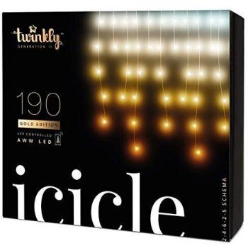 Lumières de Noël Twinkly Icicle 190 Led AWW 5x0.7 m
