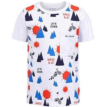 Vaude Kindertshirt Tammarex AOP – Weiß/Eclipse, 110/116 (42136)