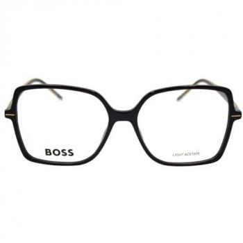 Boss 1587 7C5 Men's Black Optical Eyeglasses – 55mm, Blue‑Light Filter