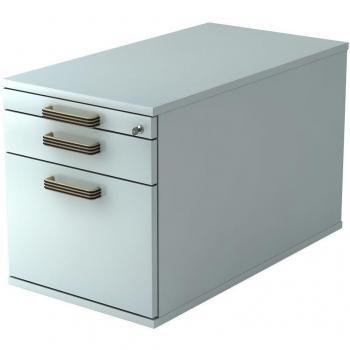 Rollcontainer mit 1 Schublade und Hängeregister, 80 cm, Grau