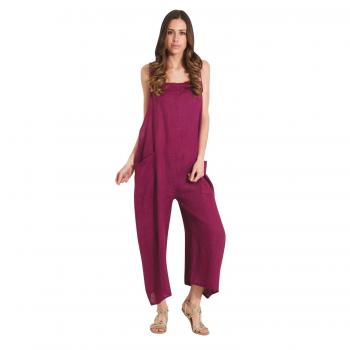 One‑Size Plum Overalls