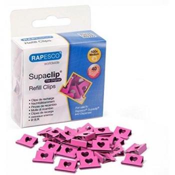 Rapesco Supaclip 40 Heart Refills