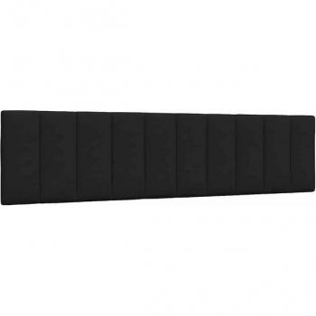 VidaXL Kopfteil-Kissen Siena Schwarz 200 cm Stoff