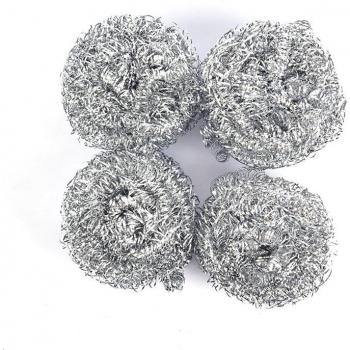 4/6 PCS Rust Remover Wire Ball Brushes for Kitchen Use