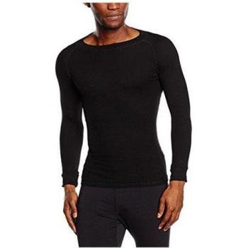 Maglia termica maschile a maniche lunghe, nero, S