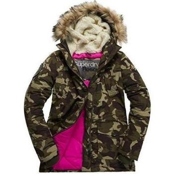 Abrigo Impermeable SUPERDRY Everest Parka, Mujer, CamoF28, XS