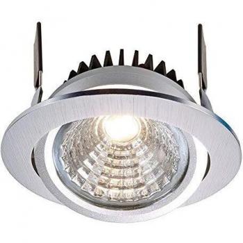 Deko-Light COB-95-24V-4000K-rund 12W silberfarben gebürstet