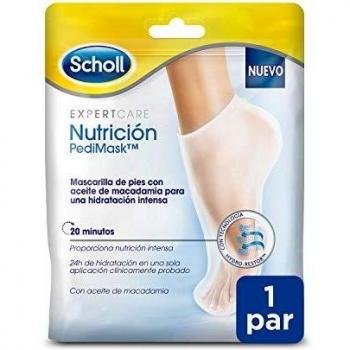 Scholl Mascarilla Nutritiva Para Pies Hidratación en 20min – 12 Pares (24 ma)