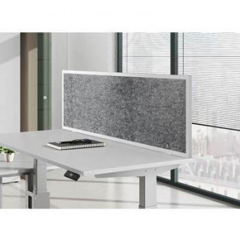 Hammerbacher HxBxT Trennpaneel 50 × 159,5 × 2,7 cm – grau meliert