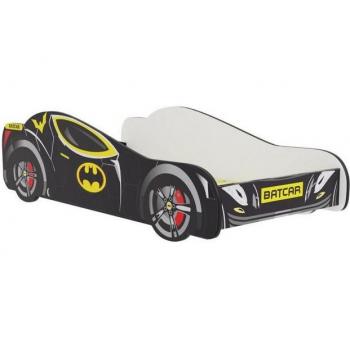Spielbett Bat Car 70x140 cm mit Matratze
