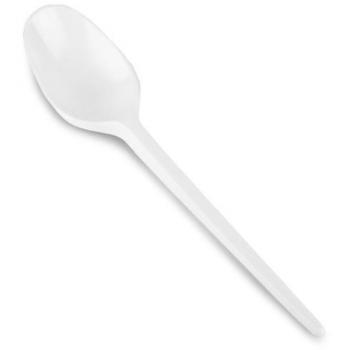White Dessert Spoons, Polystyrene Material (2,000 Count)